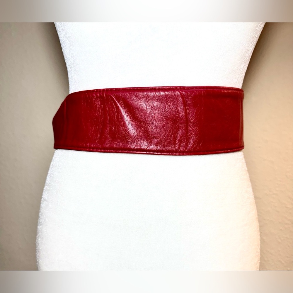 Red Raspberry Belt with Buckle - Picture 11 of 13